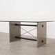 Glass coffee table, Italian design, 1960s, made in Italy