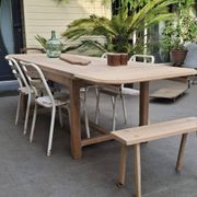 Renovated farmhouse table with extensions