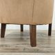 1940s Art Decò armchair in walnut and velvet