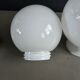 Pair of wall lights / ceiling lights with ceramic bases.