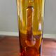 Pichet ambré verre bullé