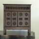 Breton enclosed bed, doll furniture.