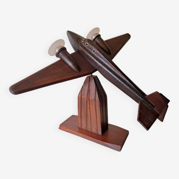 Vintage art deco wooden plane