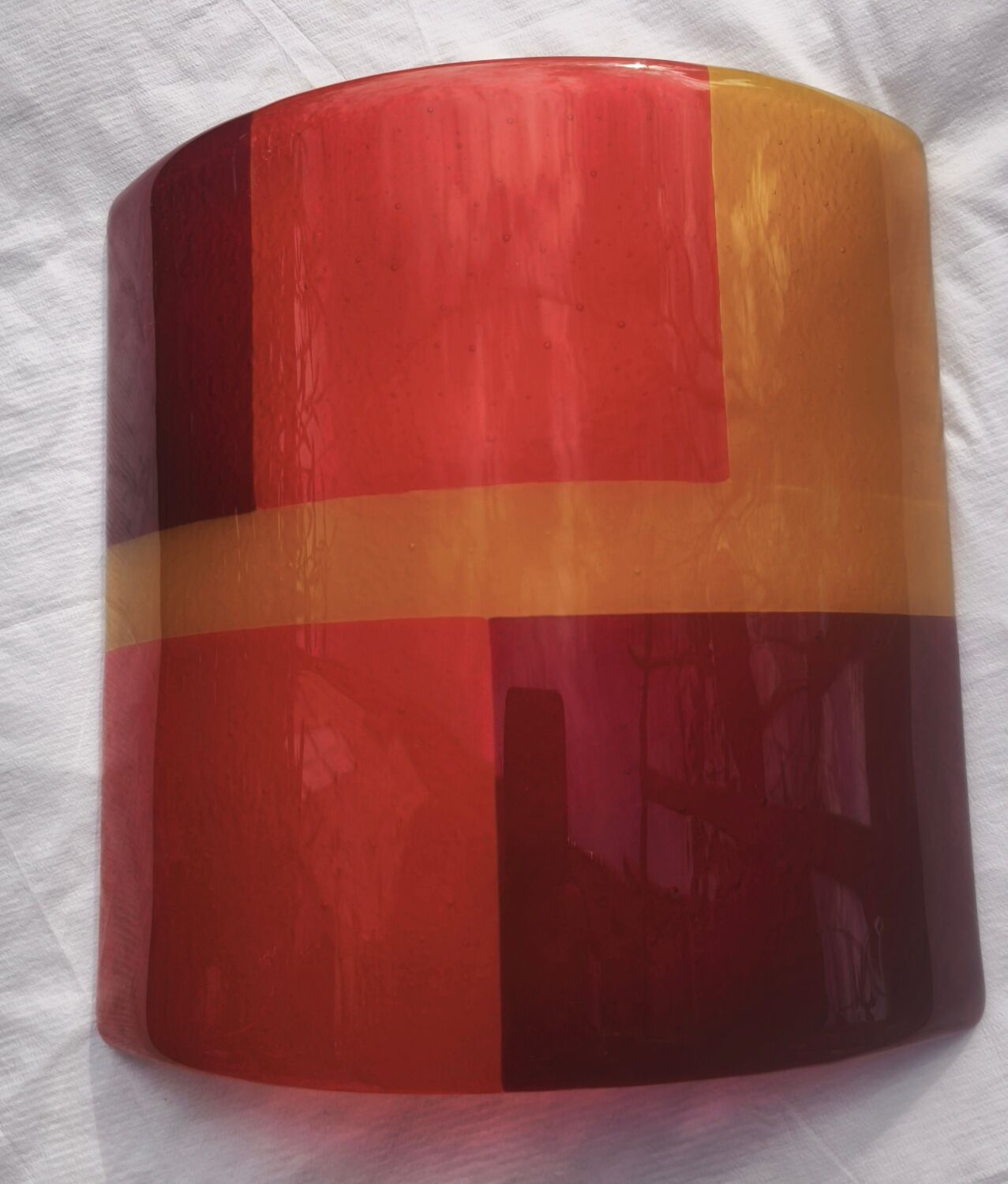 Pair of Italian wall lights in Murano glass