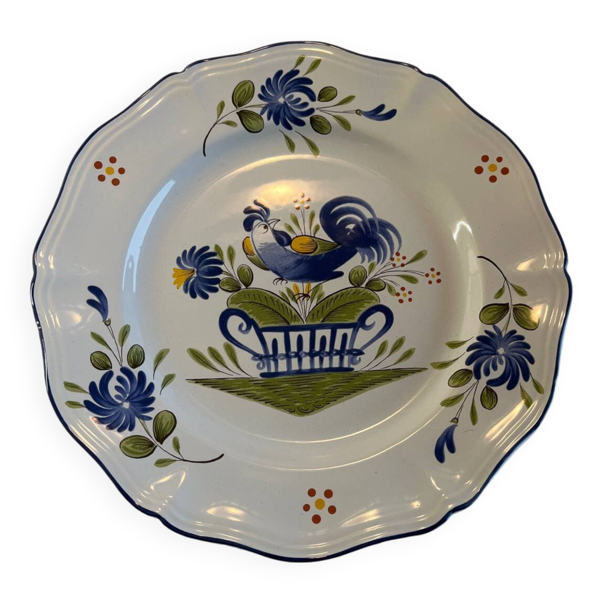 Assiette decorative luneville