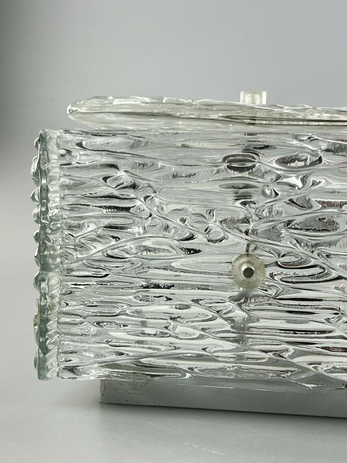 1960s lamp ceiling lamp Plafoniere Kalmar Franken Ice Glas Design