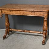 Victorian Amboyna Burl Desk, England – Late 19th Century