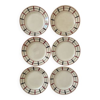 6 vintage plates