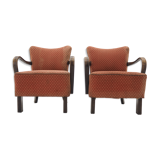 Pair of Art Deco Armchairs by Jindrich Halabala, 1930s