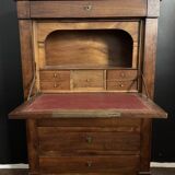 Secrétaire Style Empire bois massif - Plateau en marbre