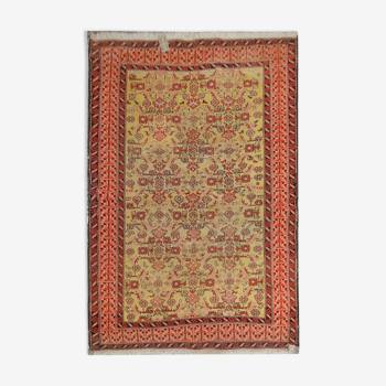 Handmade Vintage Caucasian Karabagh Rug 126x186cm
