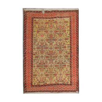Handmade Vintage Caucasian Karabagh Rug 126x186cm