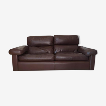 Italian leather sofa Poltrona Frau by Tito Agnoli