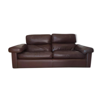 Italian leather sofa Poltrona Frau by Tito Agnoli