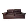 Italian leather sofa Poltrona Frau by Tito Agnoli