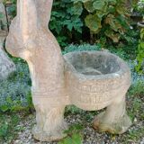 Cement donkey planter