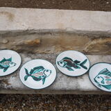 Fish decor plate by Robert Picaud - Vallauris