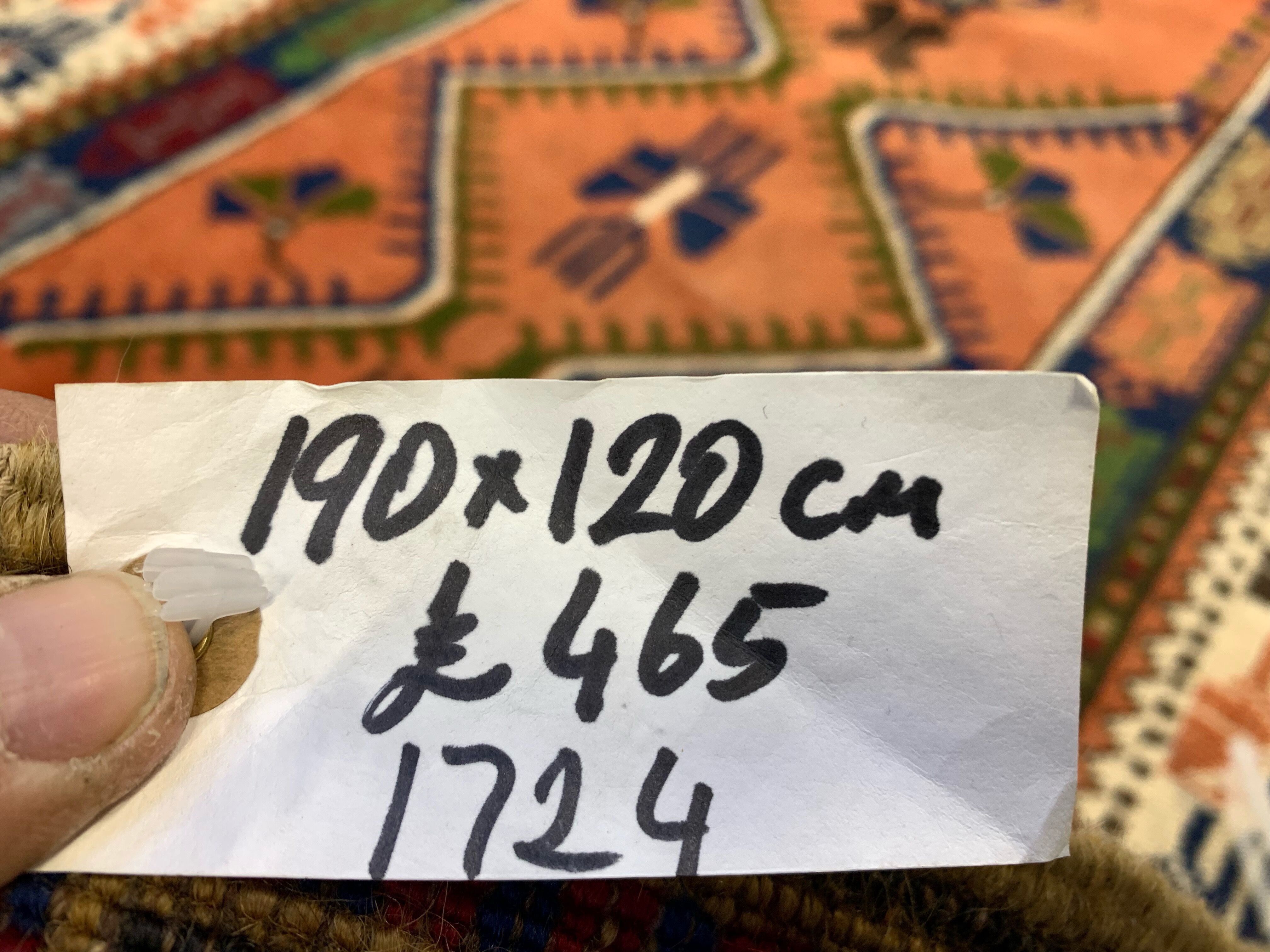 Vintage turkish anatolian rug 190x120 cm, tribal boho red, blue, black, green