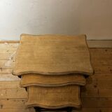 Three nesting coffee tables