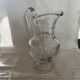 Crystal water jug by Saint-Louis signed – antique engraved service