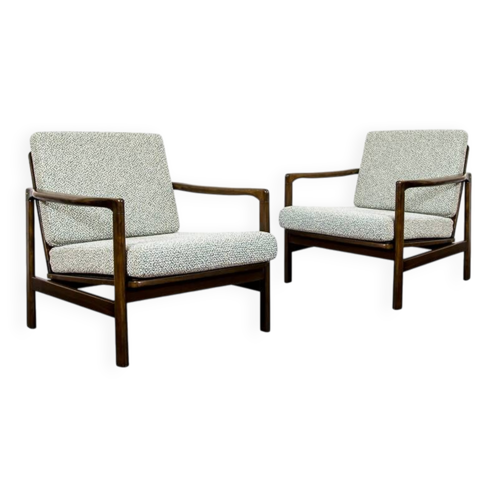 Fauteuils des années 60 par Zenon Bączyk, ensemble de 2