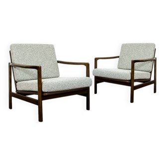 Mid Century Armchairs By Zenon Bączyk, 1960's, Set Of 2