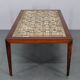 Mid-century Danish Haslev Mobelsnedkeri coffee table with Royal Copenhagen ceramic tiles