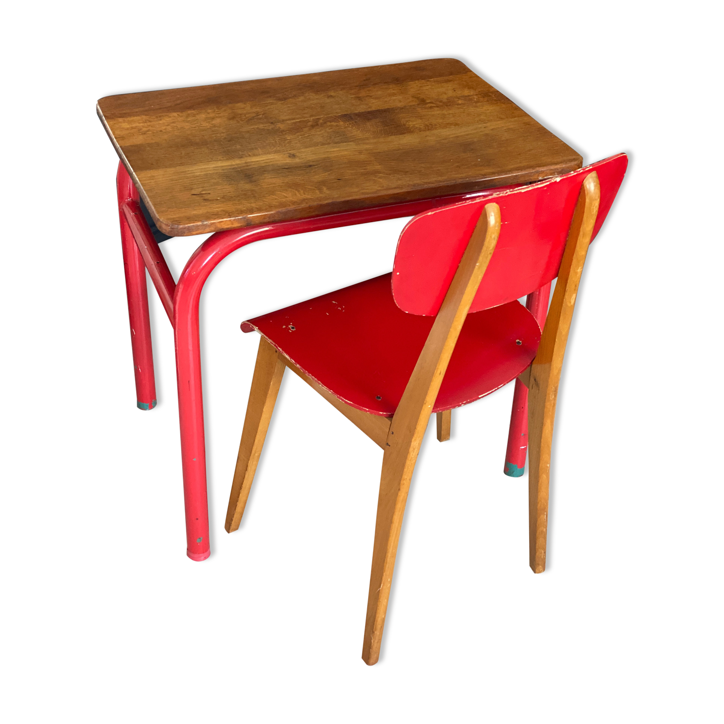 Ensemble bureau et chaise d’écolier