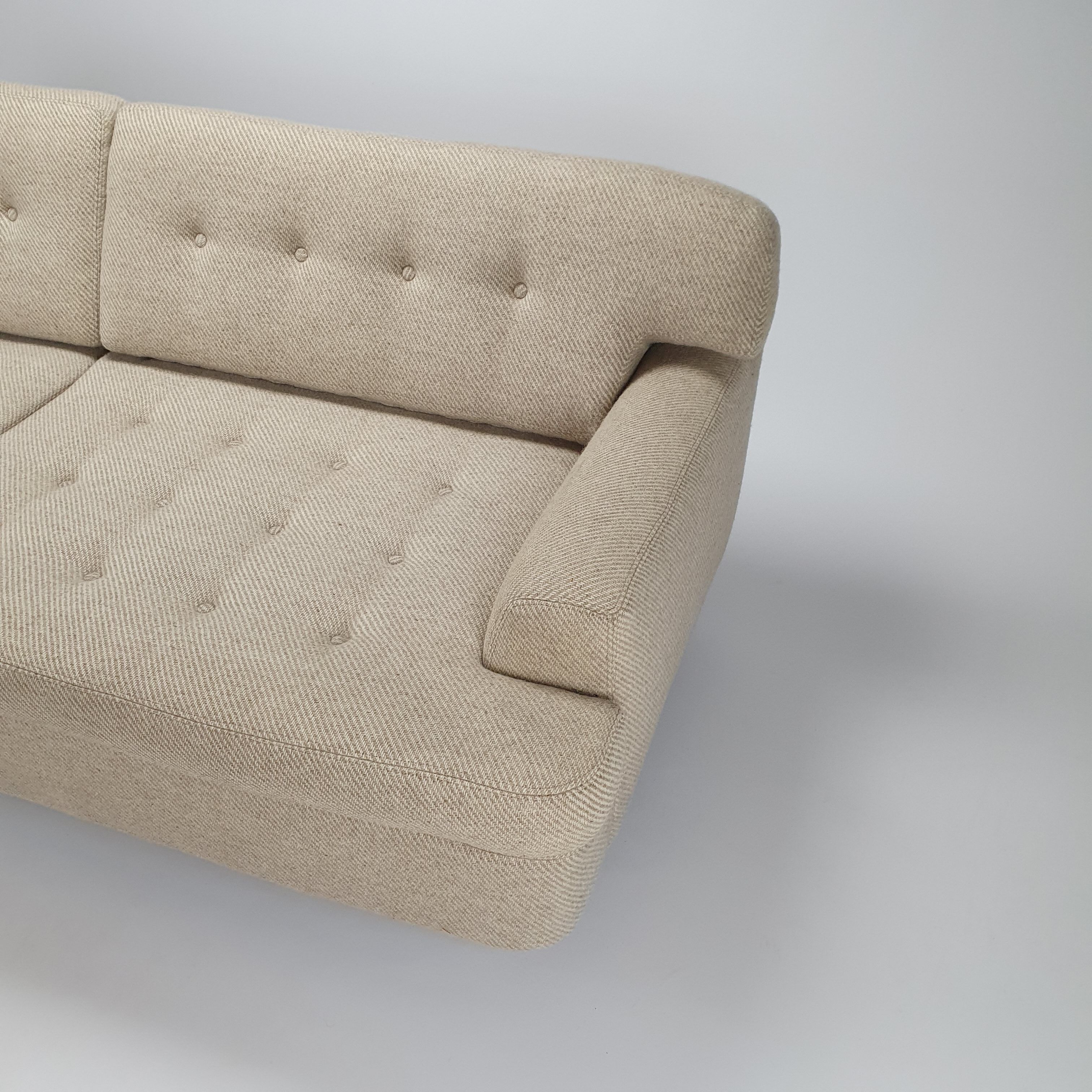 Mid century 2,5 seat sofa with original wool upholstery, 1950s