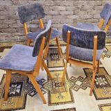 Set of 4 vintage 1960s Scandinavian chairs