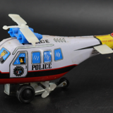 Old mechanical toy helicopter sheet metal