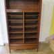 Double curtain cabinet - notary furniture - solid wood - 1970 - industrial style