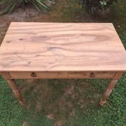 Antique desk in Louis Philippe style made of cherry wood with 2 drawers.