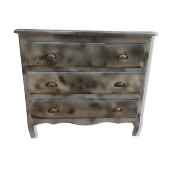 Louis XV style chest of drawers with three drawers – Totally restyled
