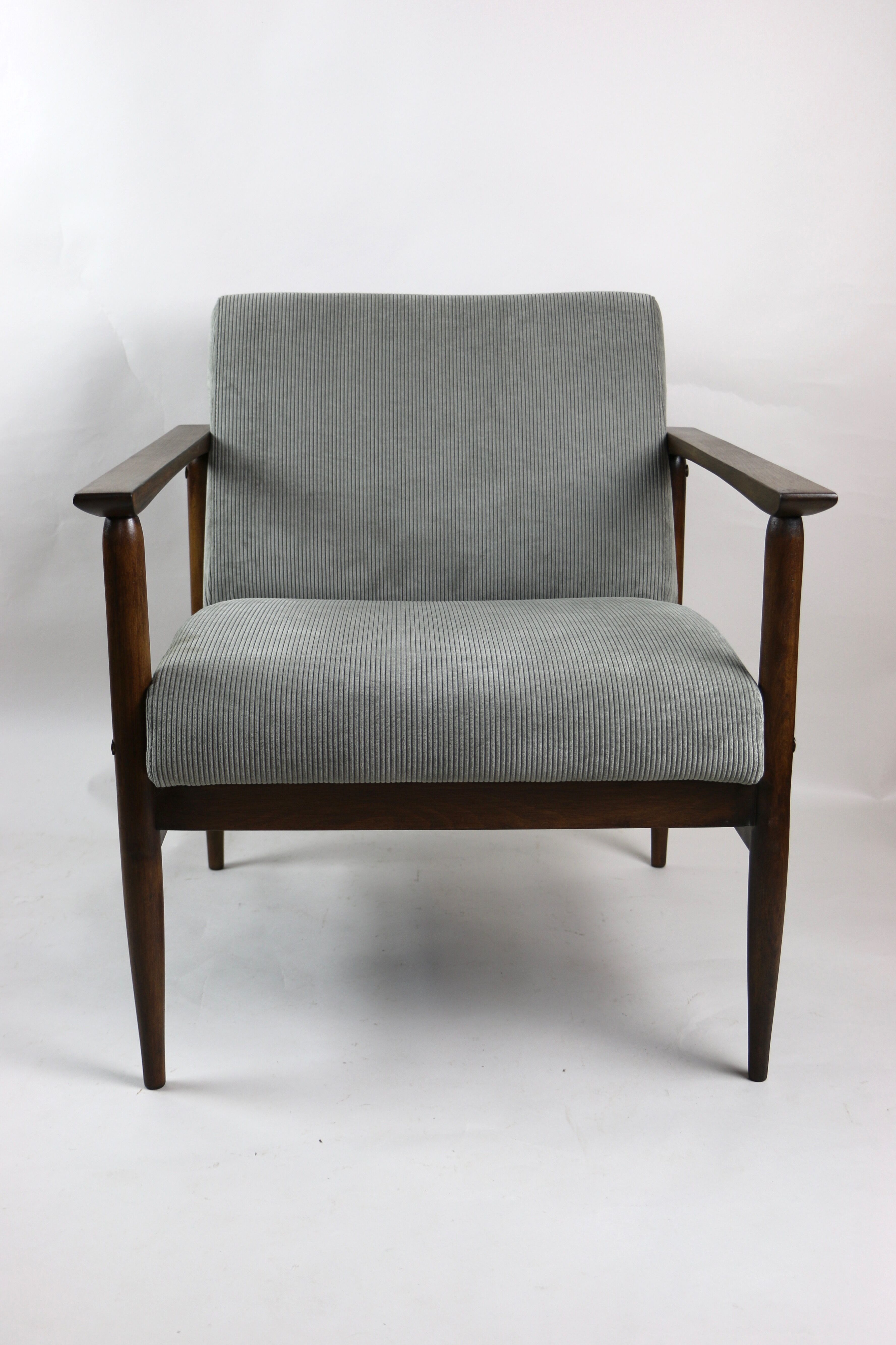 Fauteuil classique en velours côtelé, années 1970