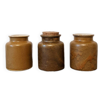 Trio of mustard pots