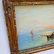 Marine italienne – Huile sur panneau signée Italo Giordani