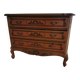Commode 3 tiroirs de style Louis XV en bois massif