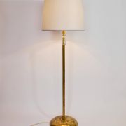 Bakalowits floor lamp from Vienna in solid brass with a glass handle, Austria, 1950s.