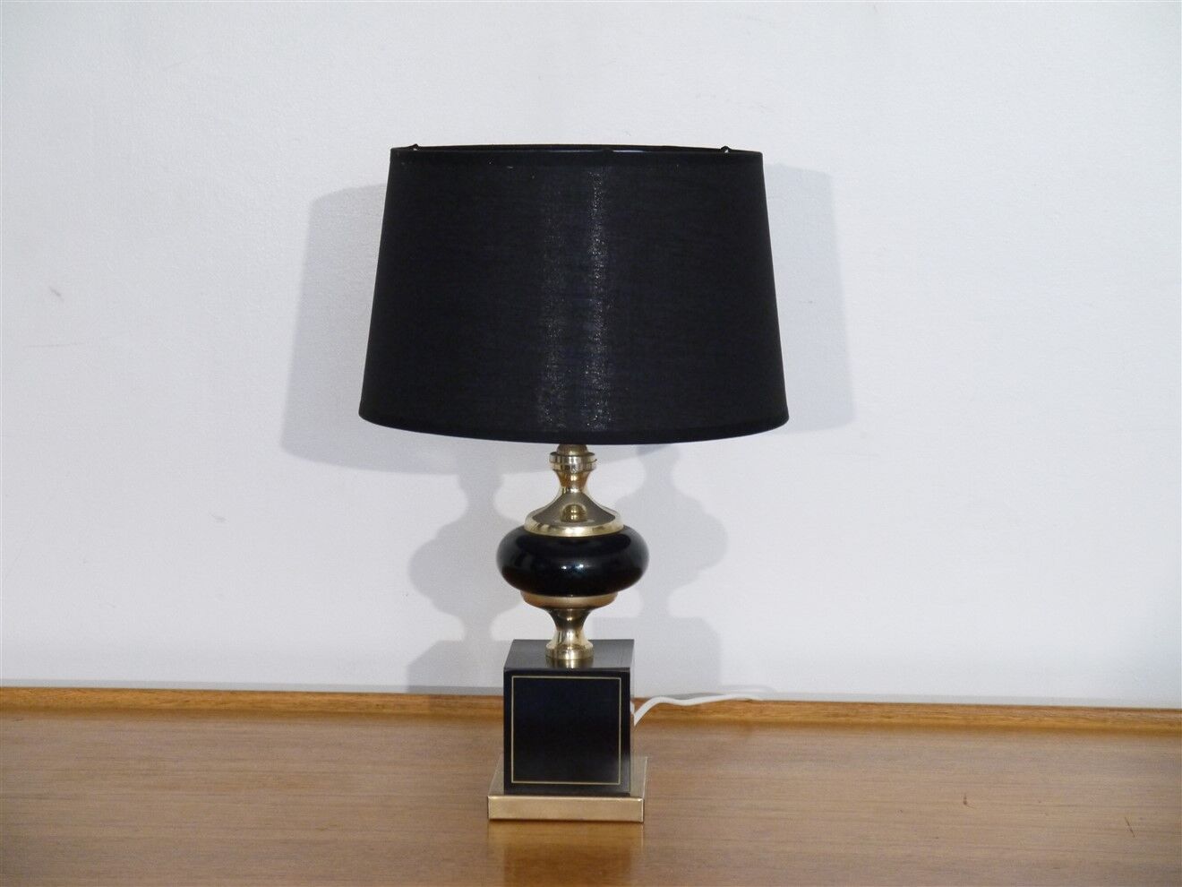Vintage metal and brass lamp 1970
