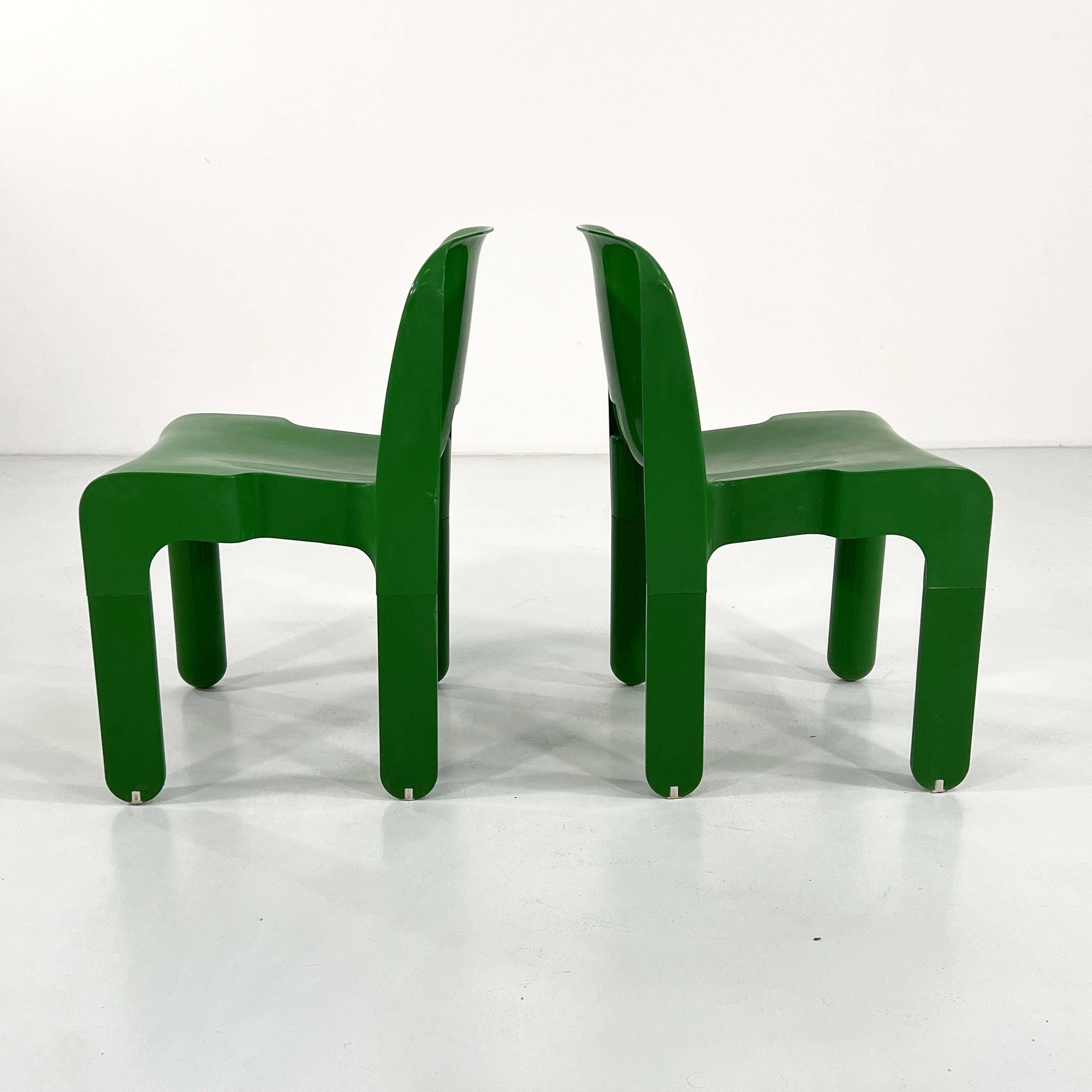 Universal Green Chair Model 4868 by Joe Colombo for Kartell, 1970