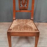 Chaise paillee dix neuvième siecle