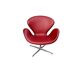Swan chair by Arne Jacobsen for Fritz Hansen in Indian red leather