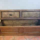 Old oak chest bench