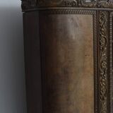 Magnificent Italian Wardrobe in Walnut with Big Lion Feet, 1920s