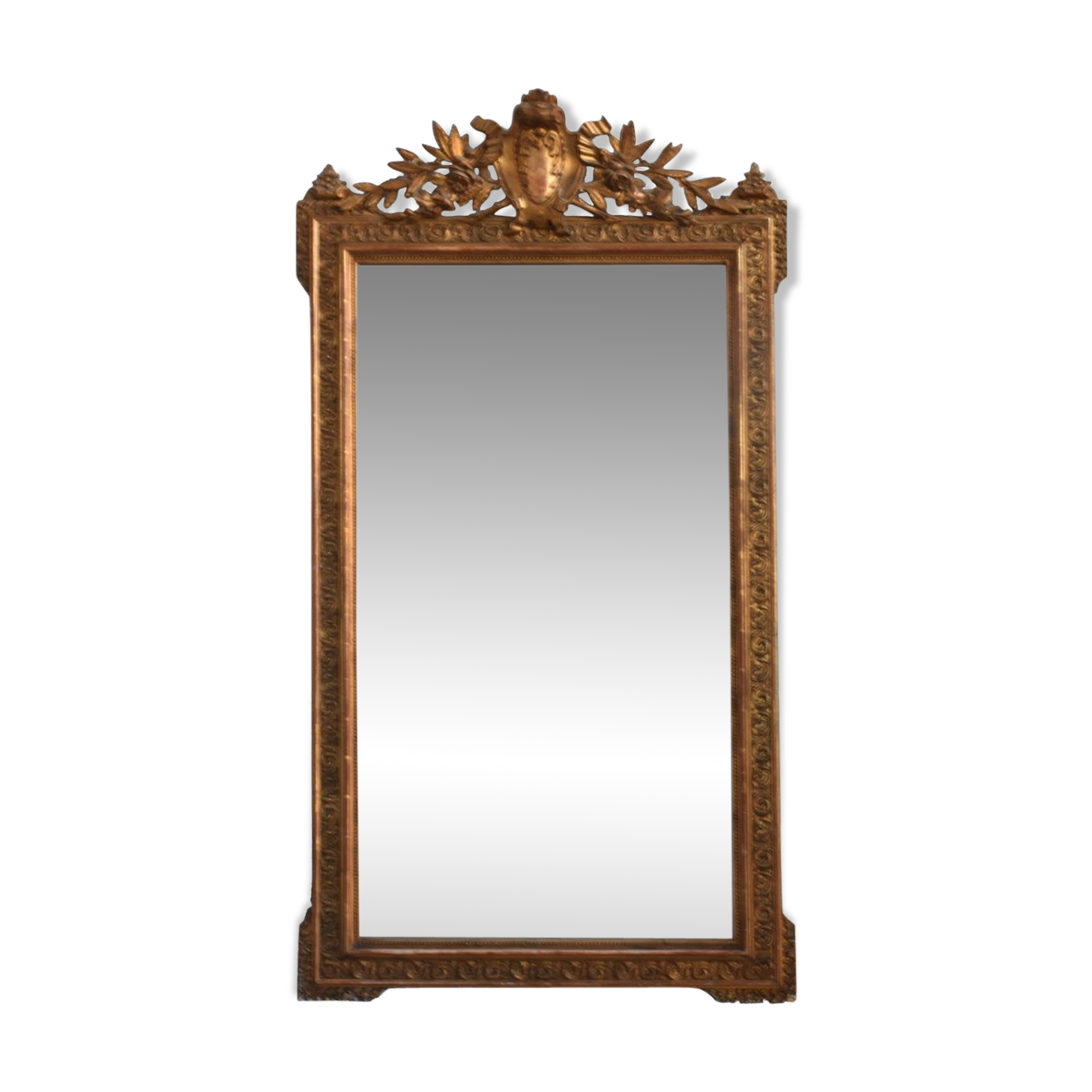 Mirror in wood and stucco gilded Louis XVI period XIXth