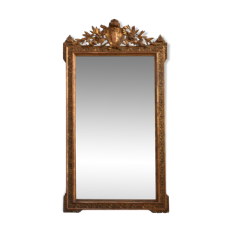 Mirror in wood and stucco gilded Louis XVI period XIXth