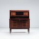 Bureau secrétaire Erling Torvits en palissandre Klim Mobelfabrik Danemark 1960