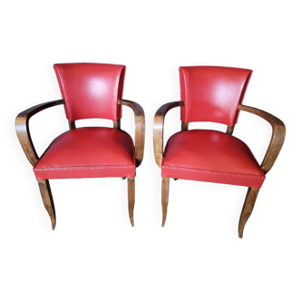 Pair of Bridge armchairs in very good original condition