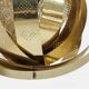 'Moon' pendant lamp, in brass and glass strips, 1970s